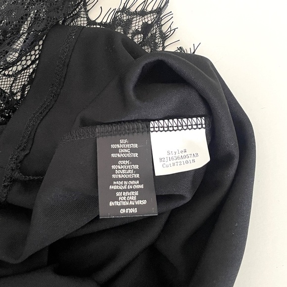 Adiva Pleated Lace Midi Skirt in Black NWT - Picture 5 of 6